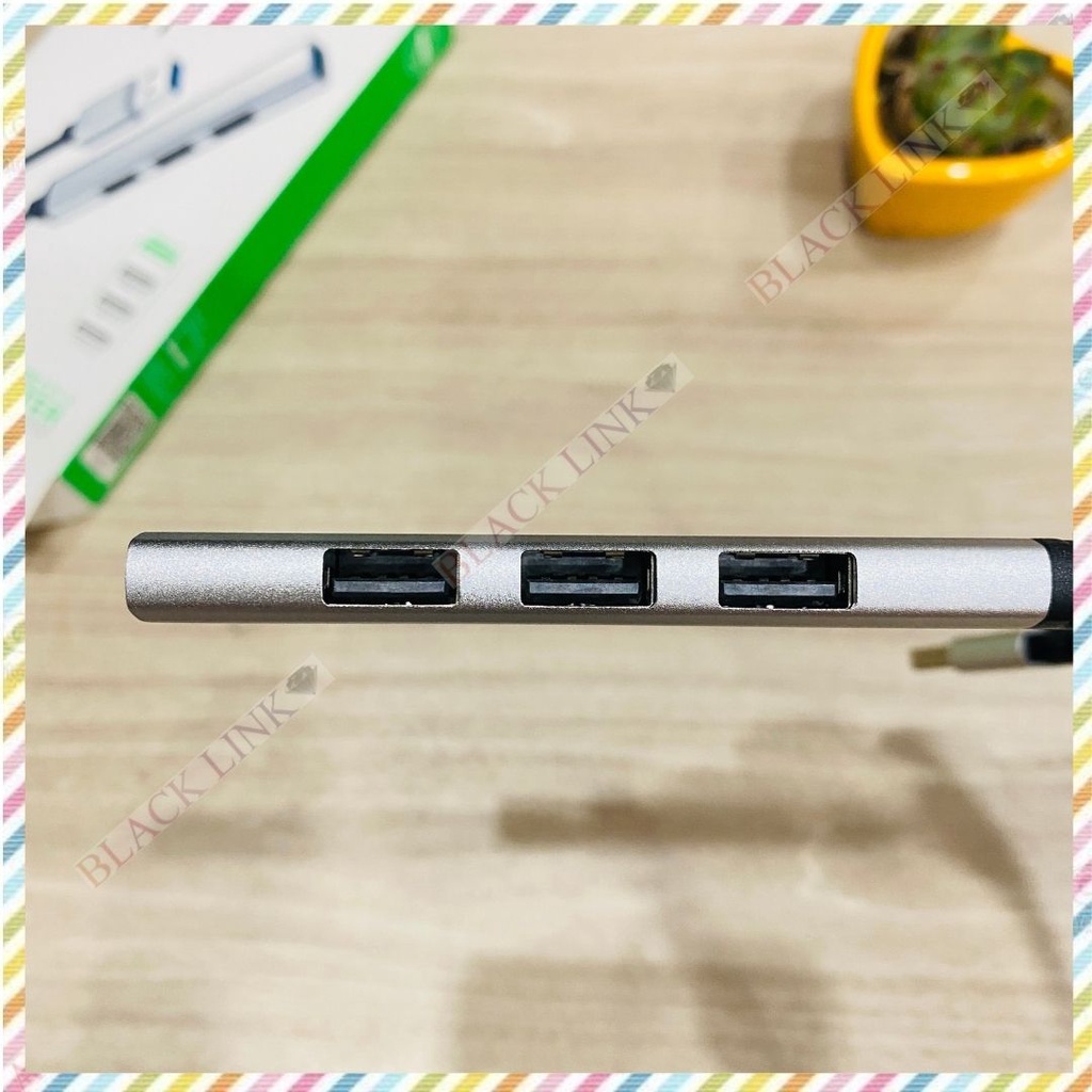 Bộ HUB Bộ Chia Cổng Hoco HB26 4in1 USB sang 4 cổng USB 3.0 Truyền Dữ Liệu Nhanh Tương Thích Mọi Hệ Điều Hành
