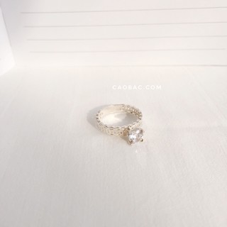 Nhẫn kim tiền 4 chấu cả hàng kim tiền phay