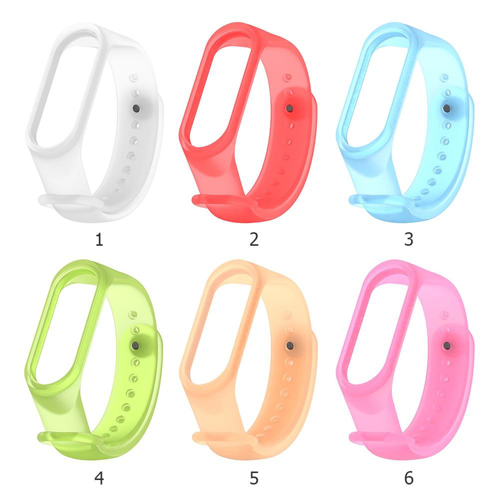 Dây đeo TPE trong suốt thay thế cho Xiaomi MI Band 3