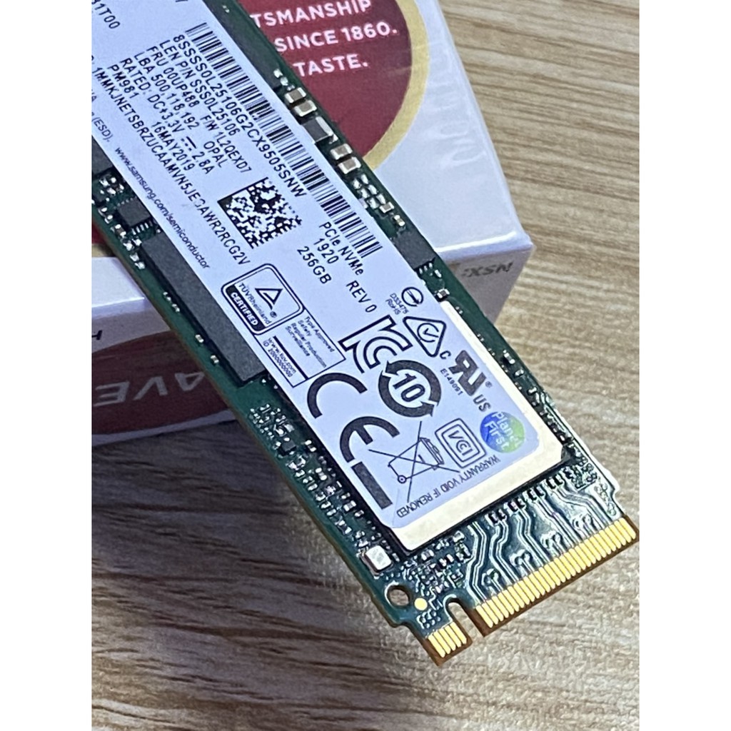 Ổ cứng SSD M.2 2280 PCIe NVMe Samsung PM981 256GB - bảo hành 3 năm