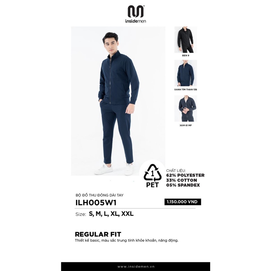 HÀNG MỚI VỀ 2021 BỘ ĐỒ INSIDEMEN ILH005W1 BA MÀU