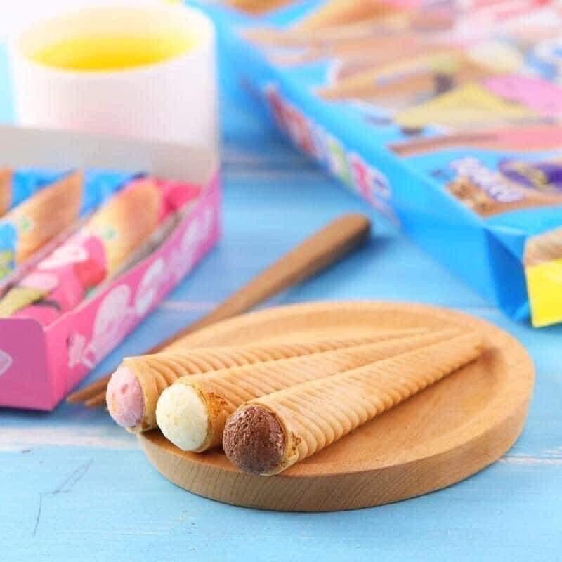 Bánh kem ốc quế Glico Caplico Nhật Bản cho bé ăn dặm