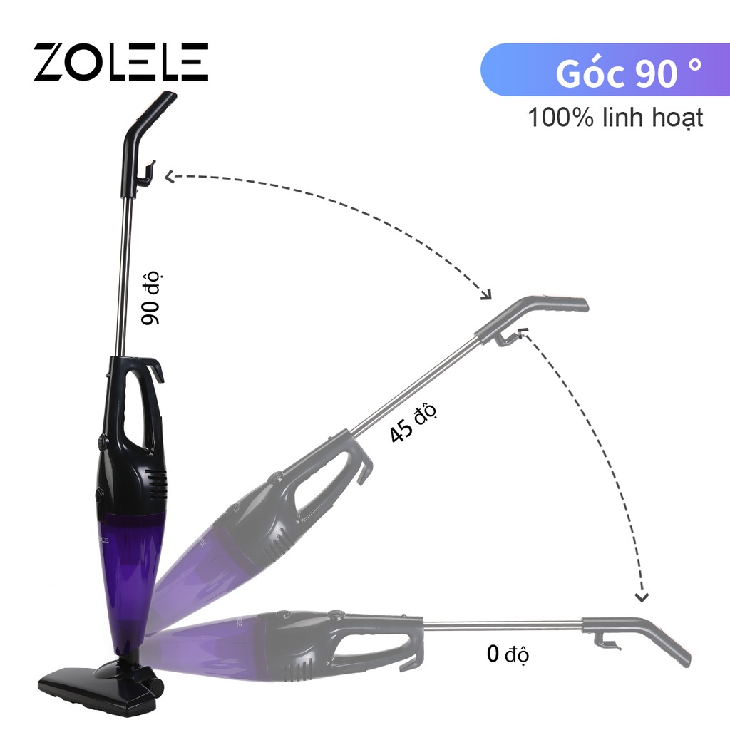 Máy hút bụi gia đình đa chức năng cầm tay ZOLELE ZE001