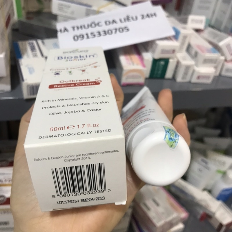 KEM CHĂM SÓC DA TRẺ EM BIOSKIN JUNIOR OUTBREAK CREAM 50ml