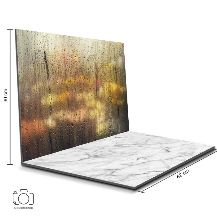 Tấm Phông Nền Chụp Ảnh Họa Tiết Đá Cẩm Thạch Trắng 42x30 cm / Bokeh (Bkh-09)