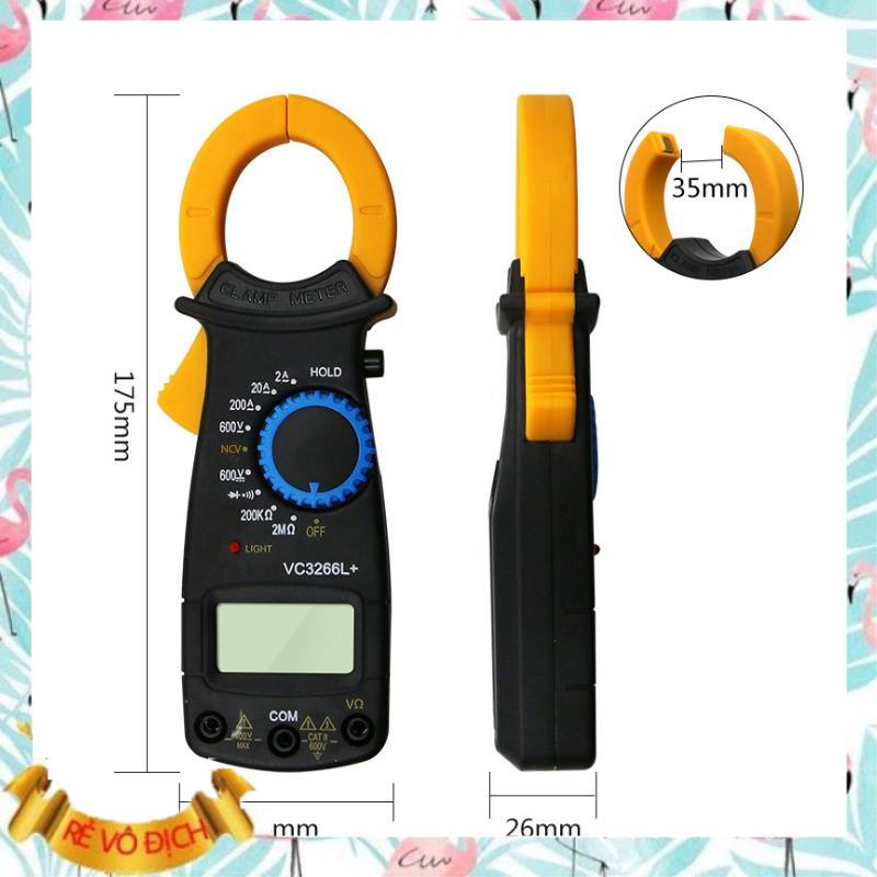Ampe kế cầm tay kẹp vạn năng kỹ thuật số kẹp mét VC3266L+ [vàng]