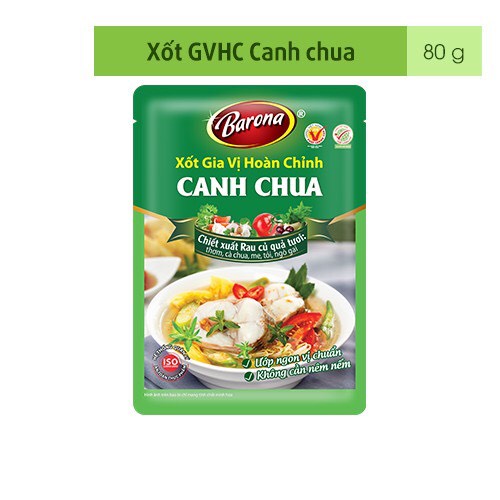 Xốt Gia Vị Hoàn Chỉnh  Barona 80g