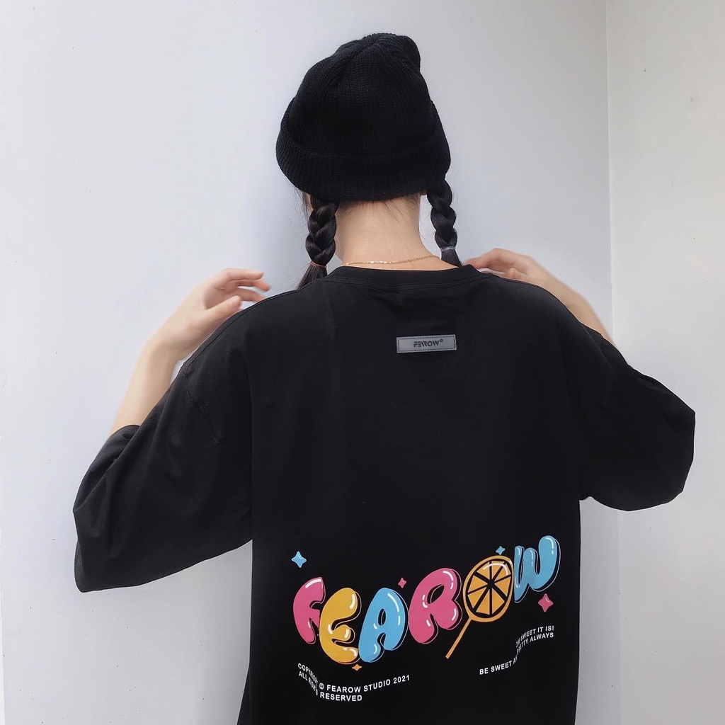 Áo thun tay lỡ nam nữ 80% COTTON - phông freesize form rộng BST FEAROW