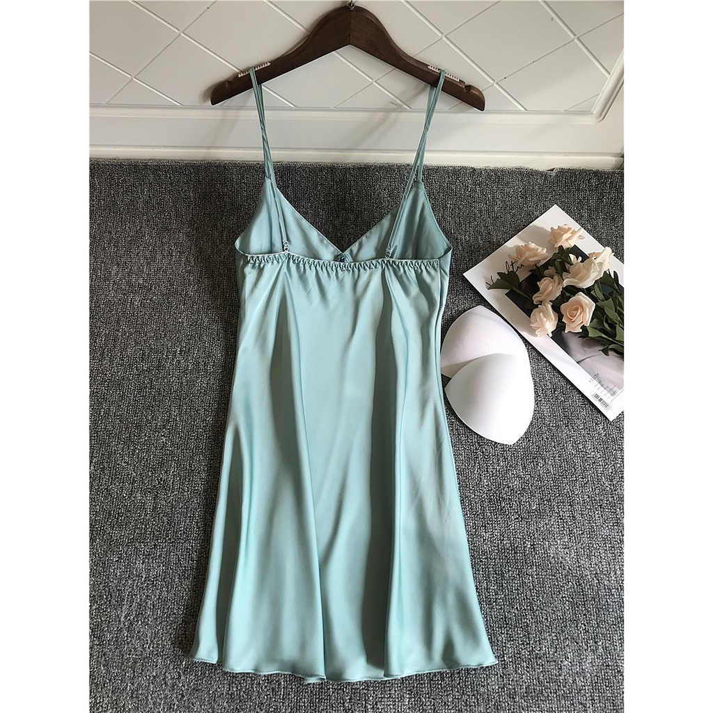 Váy ngủ không họa tiết vải lụa trơn mẫu hot nhất ( Best seller) | BigBuy360 - bigbuy360.vn