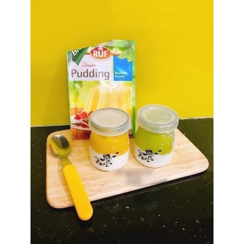 Bột Pudding hữu cơ RUF Đức chế biến đồ ăn dặm, làm bánh, bữa phụ cho bé SAMI KIDS