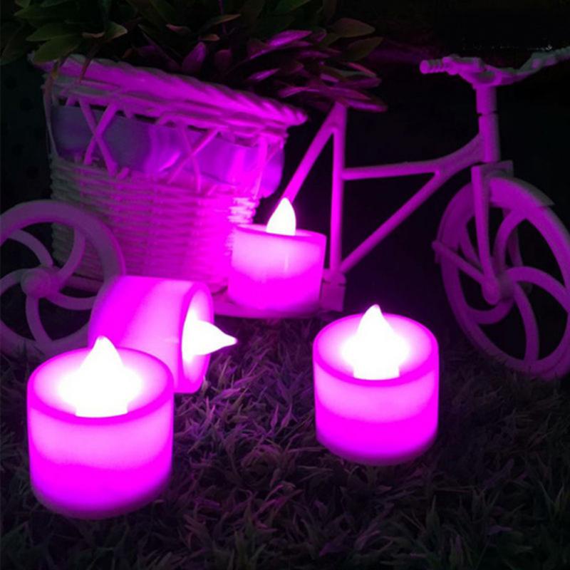 Đèn LED Hình Ngọn Nến Không Lửa / Nến Nhiều Màu Độc Đáo Trang Trí Tiệc Cưới Lãng Mạn