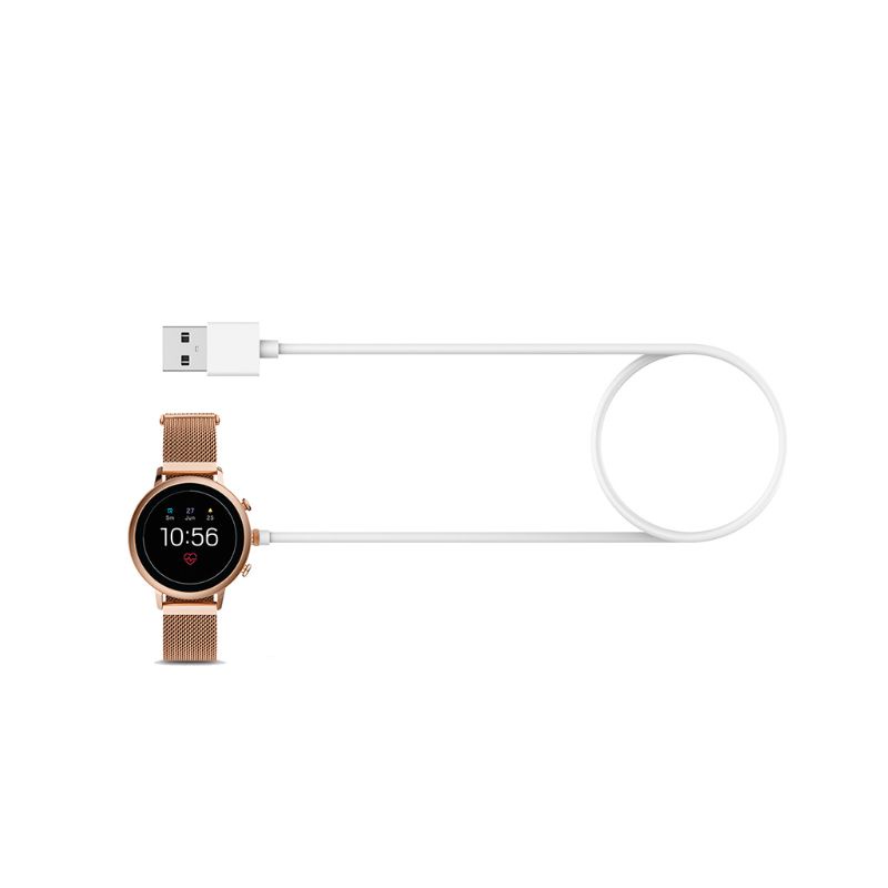 Cáp Sạc Nam Châm Màu Trắng Cho Fossil Gen 4/5 for Emporio Skagen Falster 2/Misfit Vapor 2 Guard 2.5