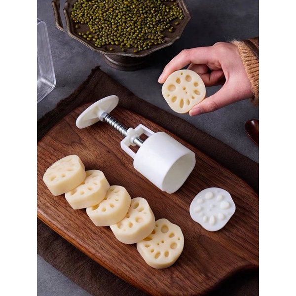 Khuôn lò xo 50g 1 mặt hình củ sen