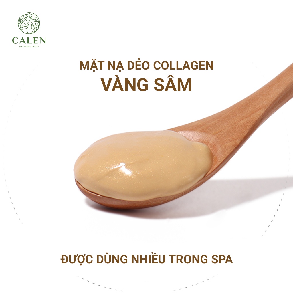 Mặt nạ dẻo vàng sâm, mặt nạ giảm nhờn, hết tàn nhang, mặt nạ trắng da hũ 200gram Calen Mask