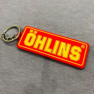 Móc khóa ohlins đỏ thời trang móc trang trí