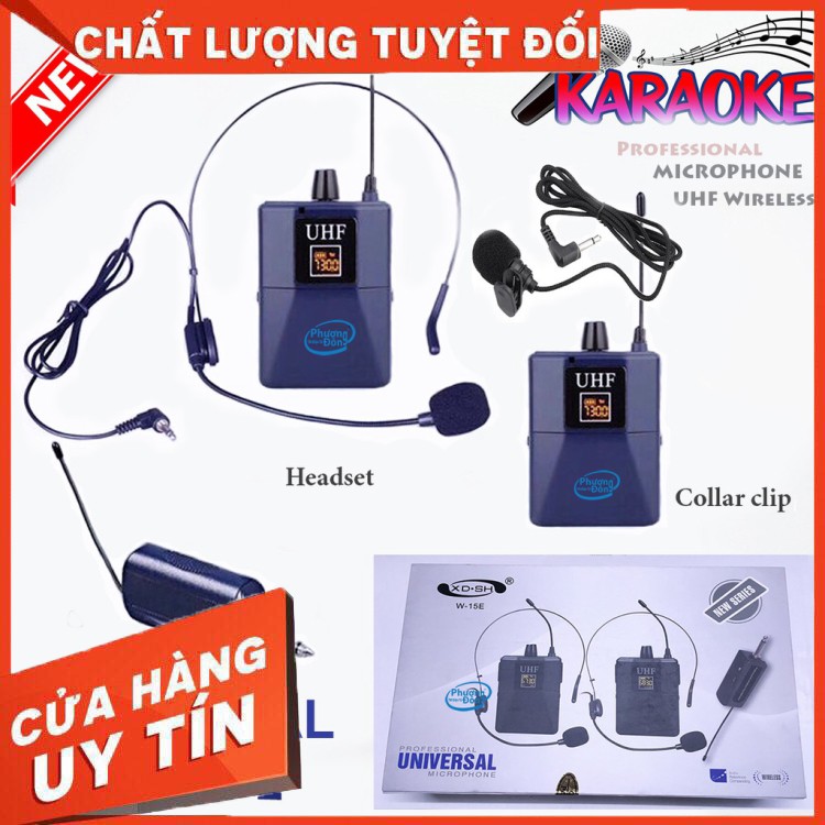 Micro không dây Đeo tai và Cài áo Universal JSJ W-15E UHF tần số cao - Hàng chất lượng