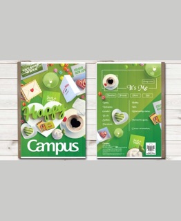 Vở Campus 120T kẻ ngang không chấm