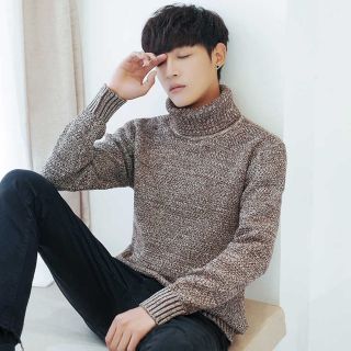Áo len nam cổ lọ
