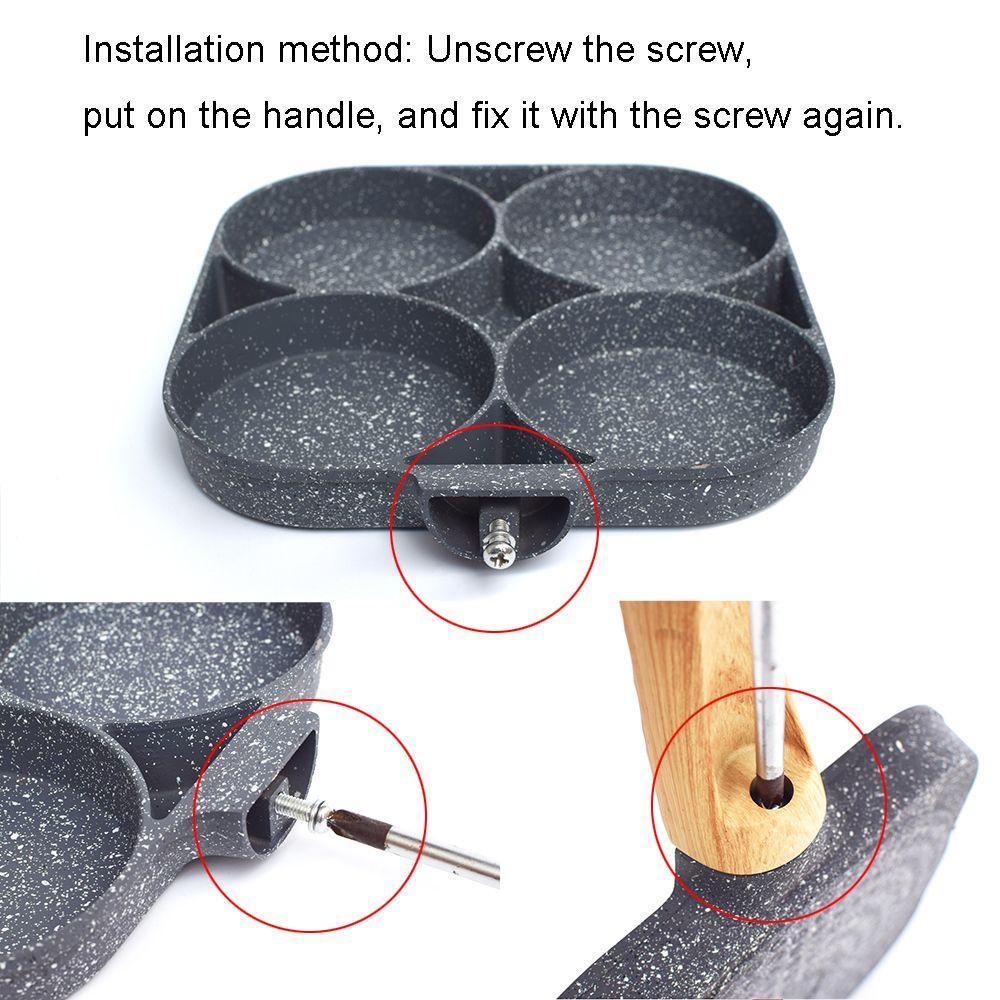 CONOPERY Chảo Chiên Trứng Không Khói Có Tay Cầm Tiện Lợi