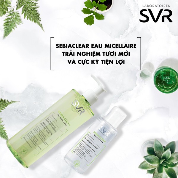 Nước Tẩy Trang Làm Sạch Sâu Loại Bỏ Dầu Nhờn SVR Sebiaclear Eau Micellaire 75ml - 400ml