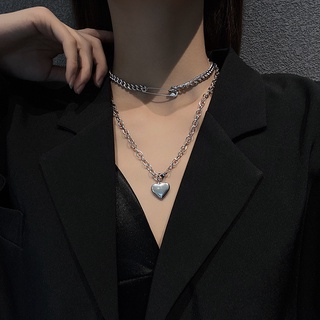 Vòng cổ xích+ kim gúc mặt tim