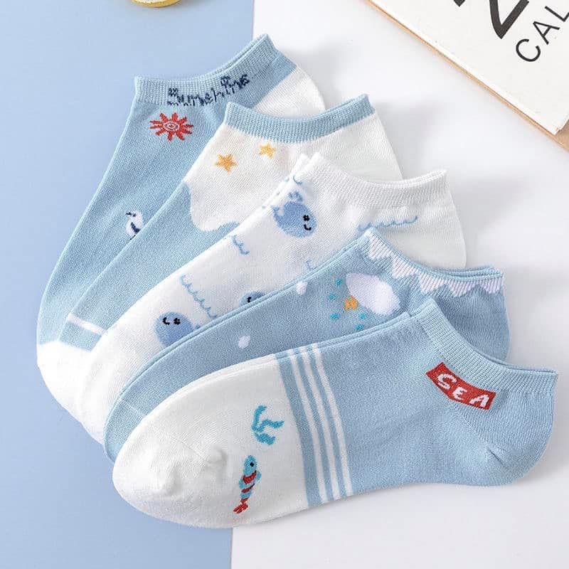Tất Ngắn Cổ - Hoạ Tiết Xinh - Hàng Nội Địa Trung