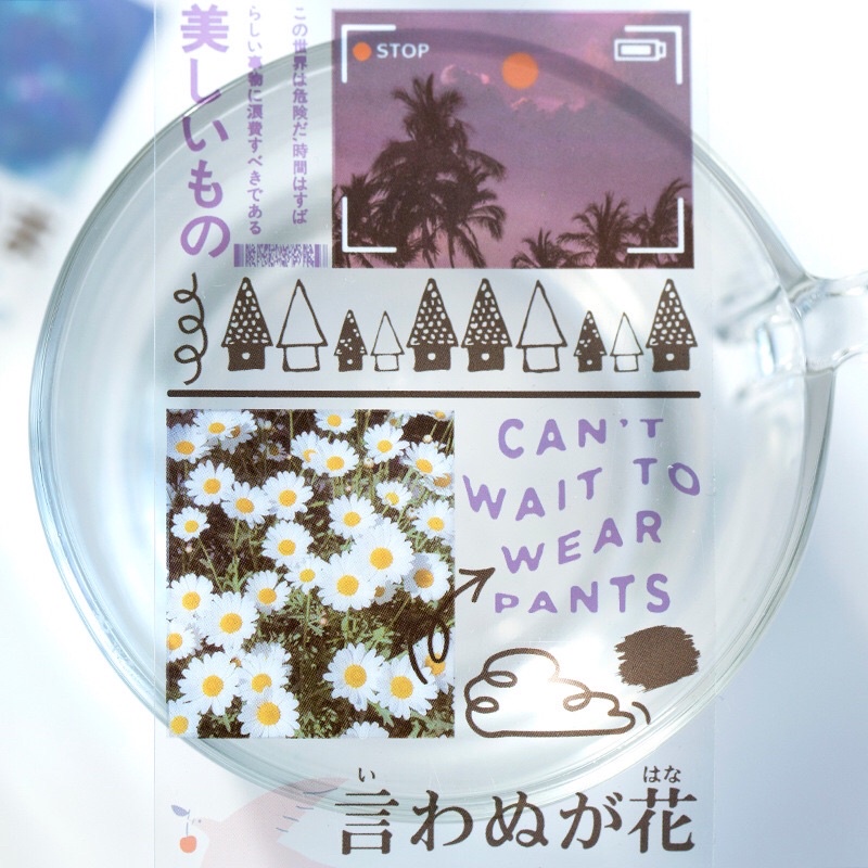 Combo 4 tấm hình trang trí sổ phong cảnh chống thấm pet