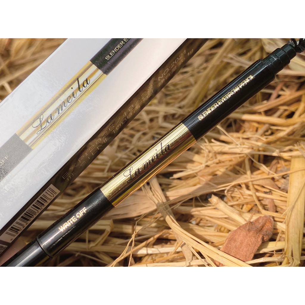 Chì kẻ Mày 2 đầu ĐEN VÀNG Lameila eyebrow eyeliner nội địa | BigBuy360 - bigbuy360.vn