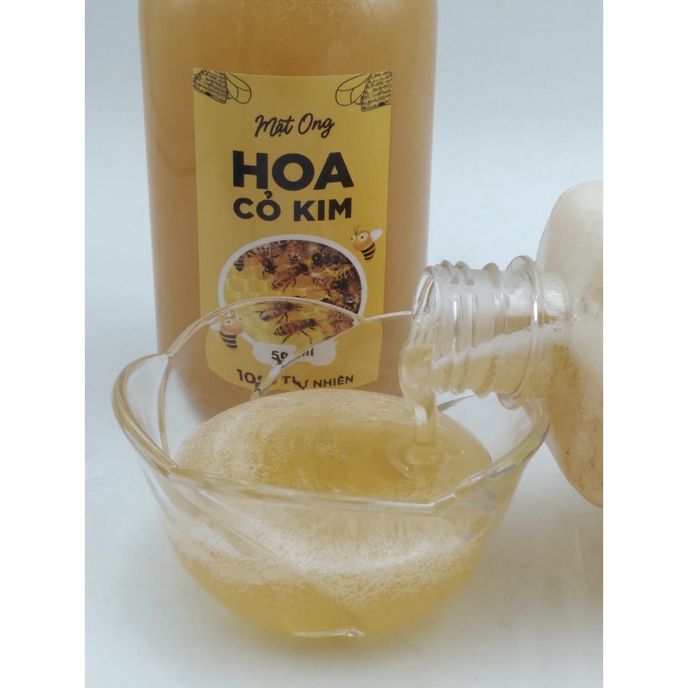 [Bao đổi trả] Mật ong hoa cỏ kim 100% tự nhiên - Nông sản sạch Tây Nguyên - Cam kết mật ong nguyên chất