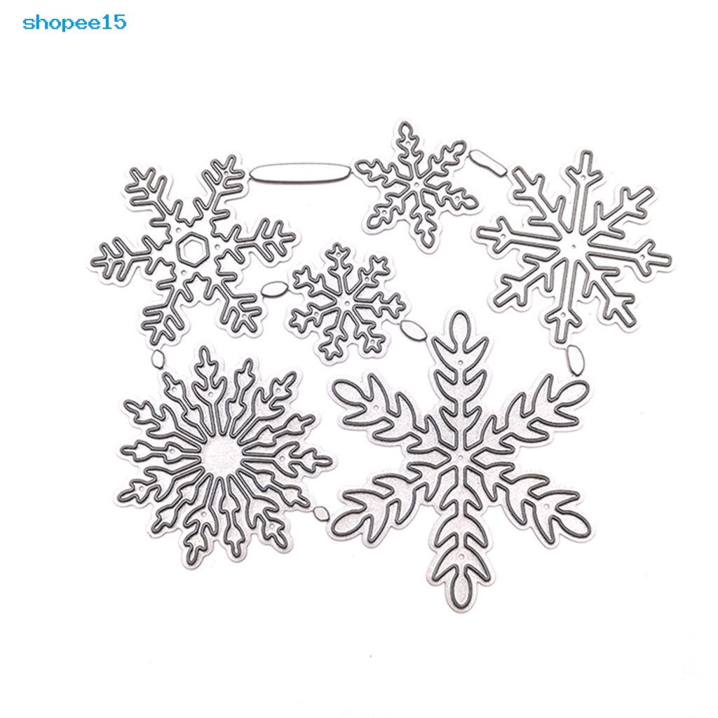Khuôn cắt giấy hình bông tuyết thủ công có thể tái sử dụng trang trí thủ công