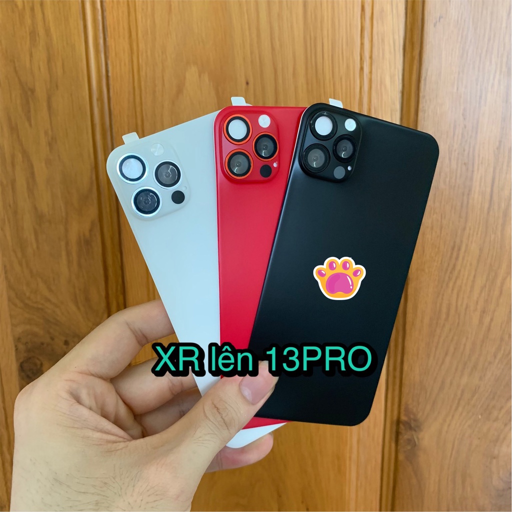 (XR-13Pro) Dán lưng độ giả sang trọng cho IPHONE XR lên iphone 13PRO