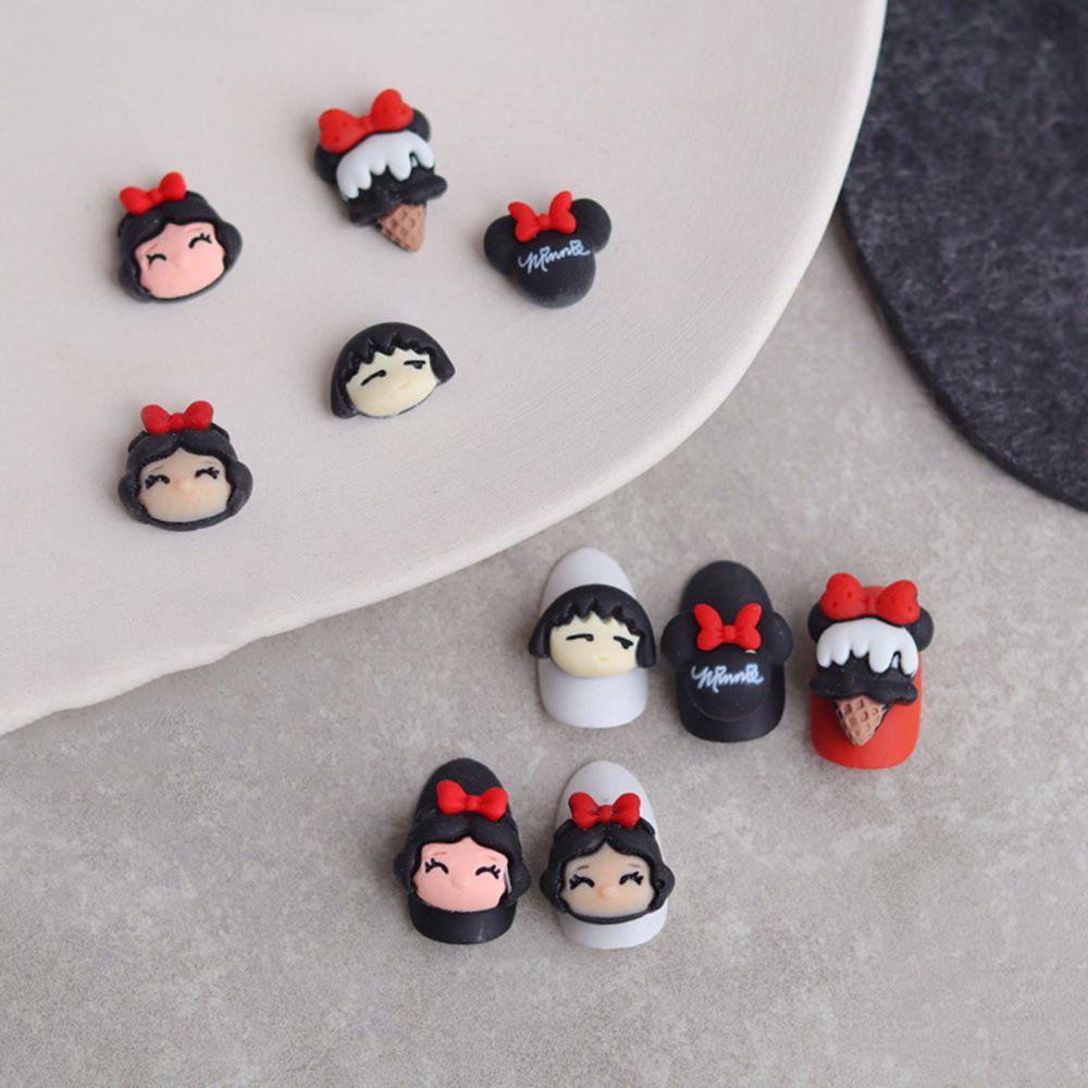 Bộ Phụ Kiện Trang Trí Móng Tay 3D Hình Công Chúa Disney