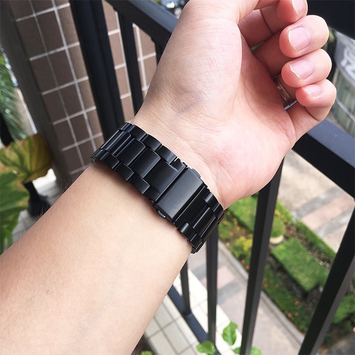 Dây Đeo Inox 20Mm Cho Đồng Hồ Thông Minh Huami Amazfit GTS4 GTS3 GTS 2e GTS2 mini / Bip 3 Pro Lite S U Pop /GTR 42mm