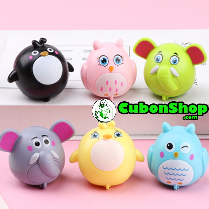 Đồ chơi Con Cú, thú chạy cót mini, động vật đáng yêu chạy dây cót