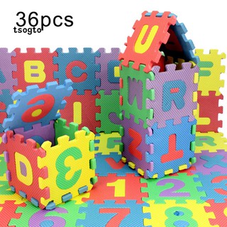 Set 36 tấm thảm xốp lắp ráp dùng làm sân chơi an toàn dành cho các bé