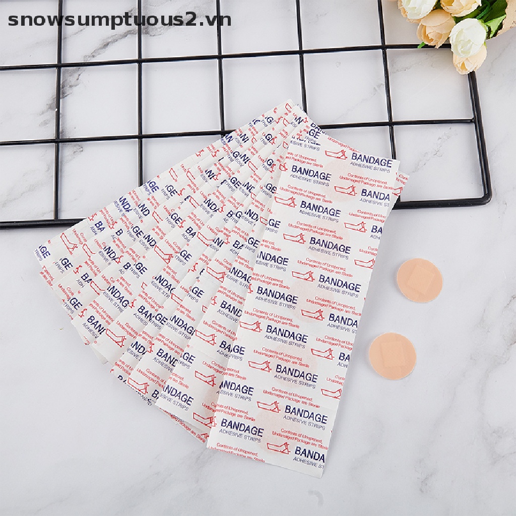 [Hàng mới về] Bộ 50 miếng băng dán y tá hình tròn không thấm nước