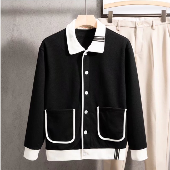 Áo khoác cổ bẻ dày  nam dặn phong cách hàn quốc trẻ trung cho unisex áo khoác nam đẹp fashionlông  cừu để giữ ấm  áo khoác