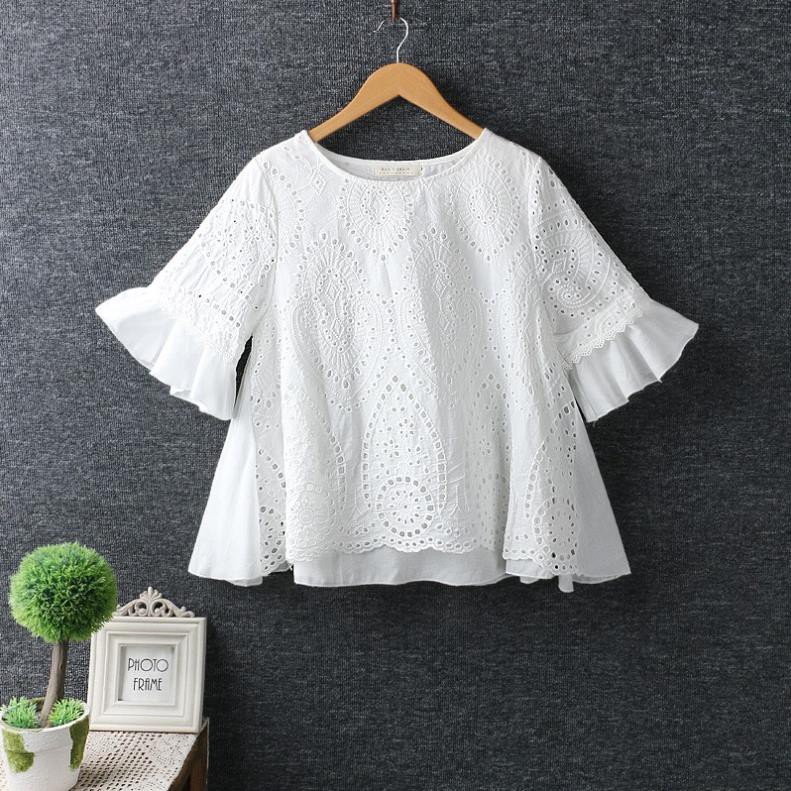 Áo kiểu nữ vải linen cao cấp sang trọng phong cách