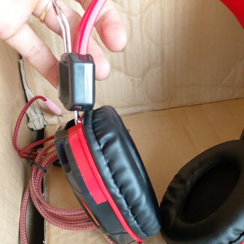 Headphone gaming dây dù bọc nhựa xịn mới 100%