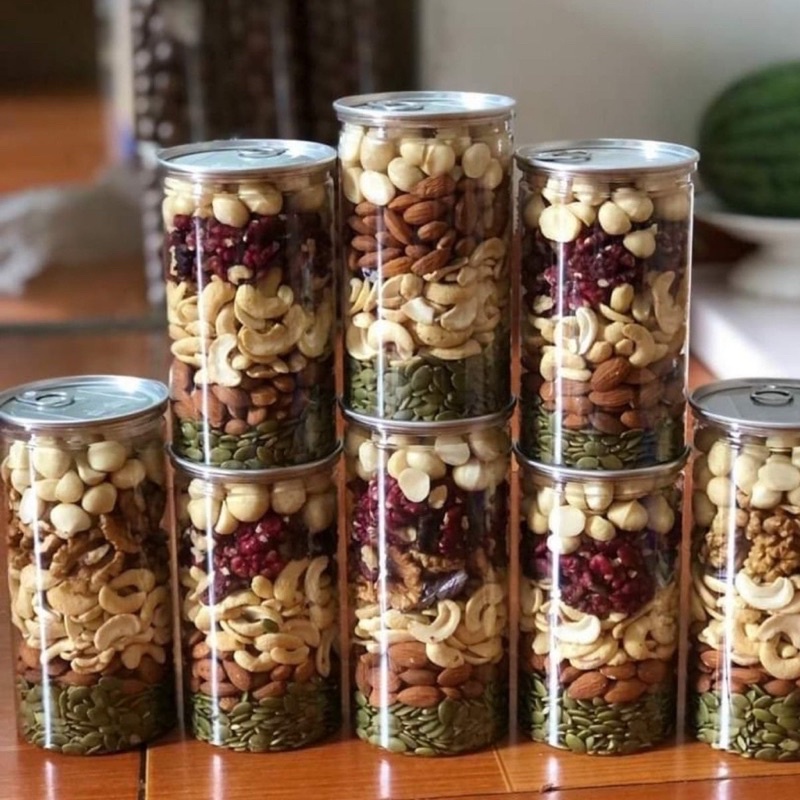 Hạt Dinh Dưỡng Mix 5 Loại Hạt Macca, Hạt  điều, óc chó, hạt bí, hạt hạnh nhân hộp 500g loại cao cấp