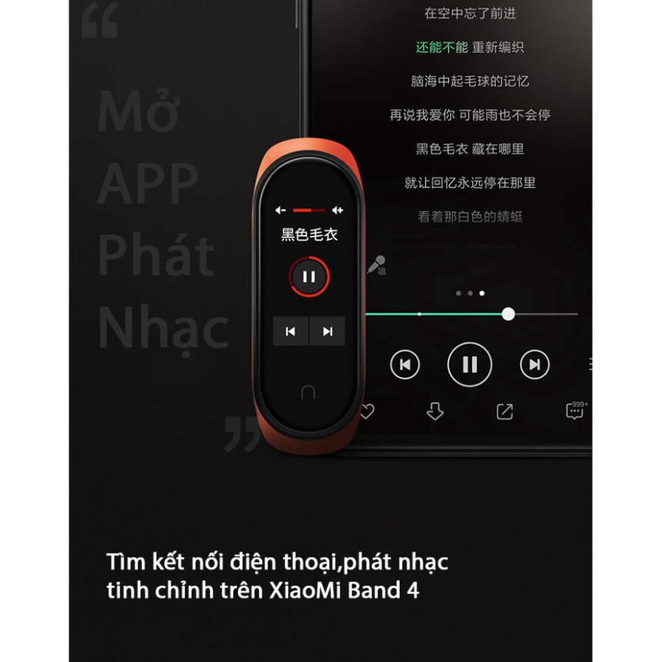 XẢ HÀNG TOÀN BỘ XiaoMi MiBand 4 đồng hồ thông minh band AI Màng hình 7 sắc Đo nhịp tim đo huyết bước chân app tập thể dụ