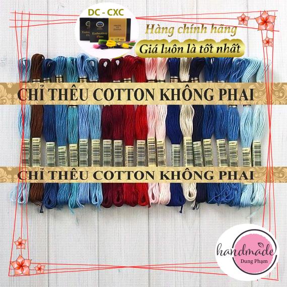 SET 21 TÉP CHỈ THÊU - MÀU NHƯ HÌNH - Chỉ thêu COTTON CXC / B 08