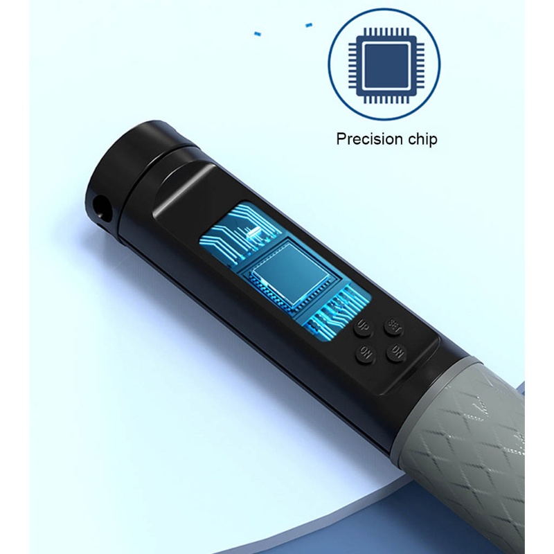 QQ Dây Nhảy Thể Dục Kỹ Thuật Số Với Máy Đếm Calories &amp; Tay Cầm Chống Trượt Cho Người Lớn