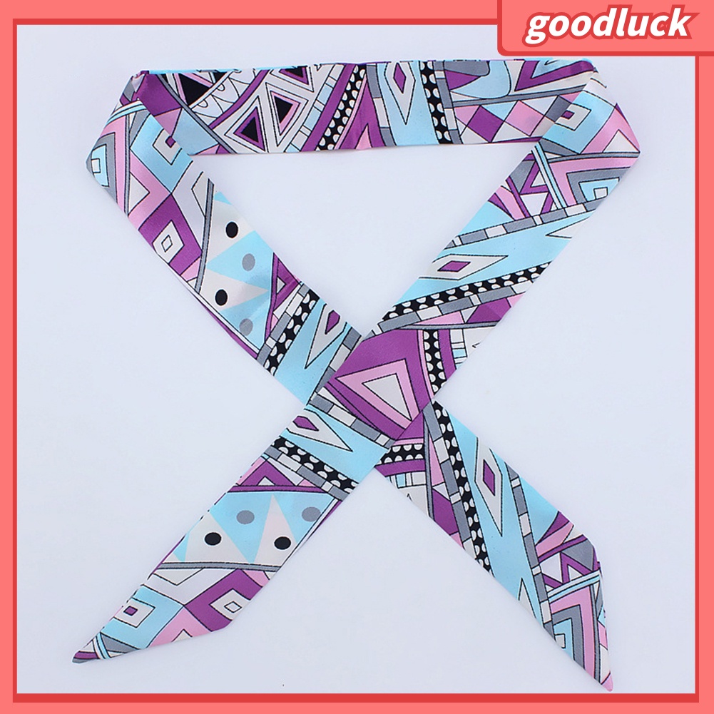 Khăn đeo đầu bằng lụa thắt nơ ruy băng thời trang