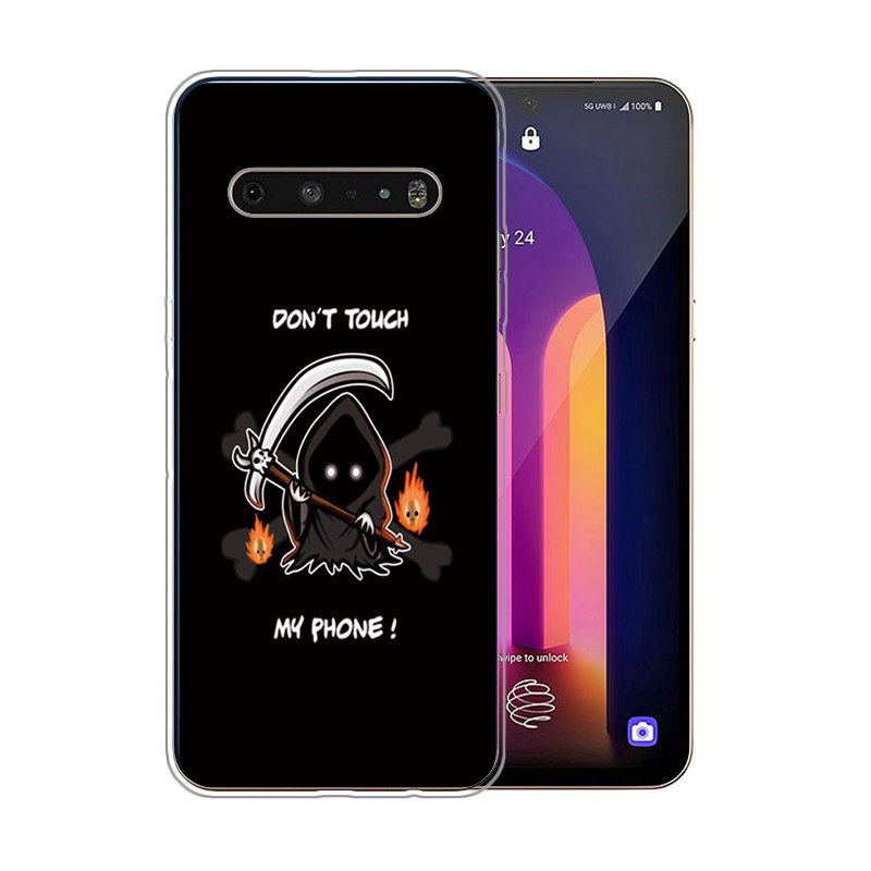 Ốp điện thoại trong suốt in hình hoạt hình cho LG G8 G7 G6 V60 ThinQ V50 V40 V30