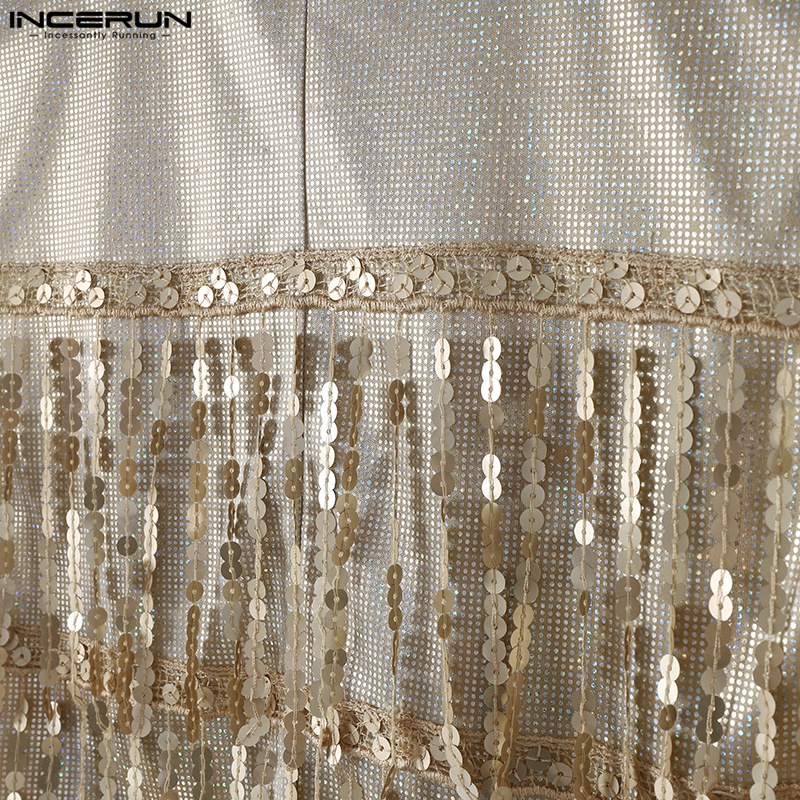 INCERUN Áo Tank Top Sát Nách Cài Nút Thiết Kế Thanh Lịch Cho Nam