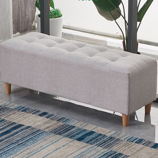 Ghế đôn dài chân gỗ phù hợp phòng khách, ngủ, shop quần áo IGA - GC10