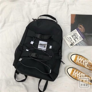 [order] Balo ulzzang nam nữ full đen phản quang