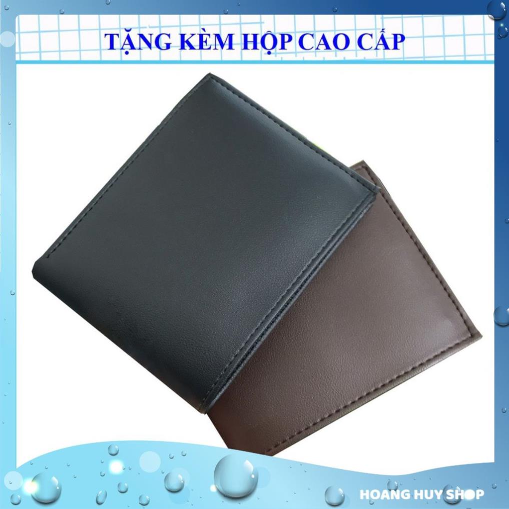 Ví Nam Tặng Kèm Hộp Đẹp Thời Trang | Bóp Da Nam Kiểu Ngang Có Ngăn Kéo Khóa VT18 hhbt27 !