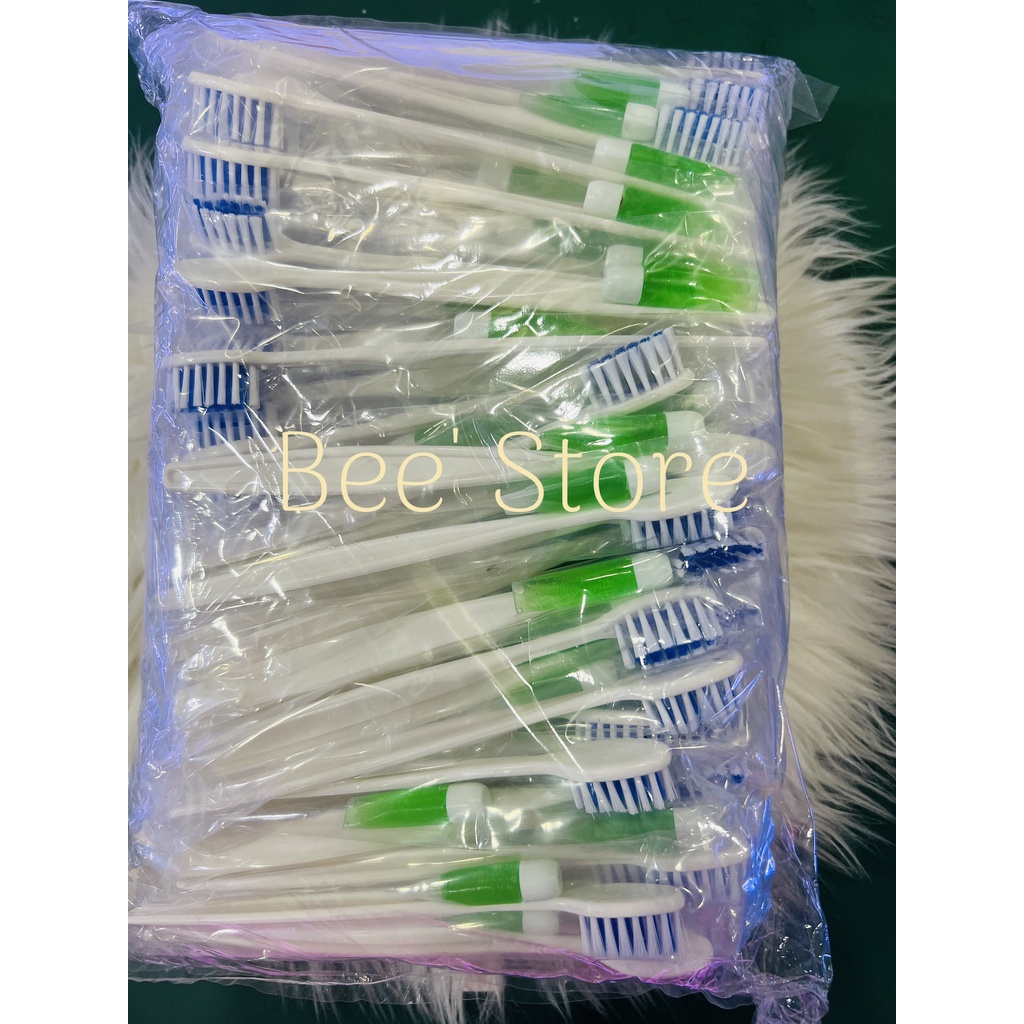 100 bộ bàn chải mã 68 kèm kem dùng cho nhà nghỉ khách sạn